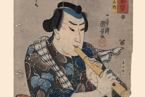 Flautista. Utagawa Kuniyoshi (Fuente: Wikimedia Commons)